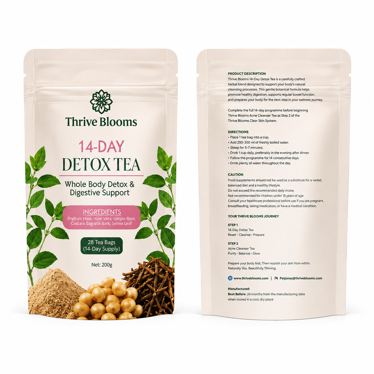 Thrive Blooms 14-Day Detox Tea