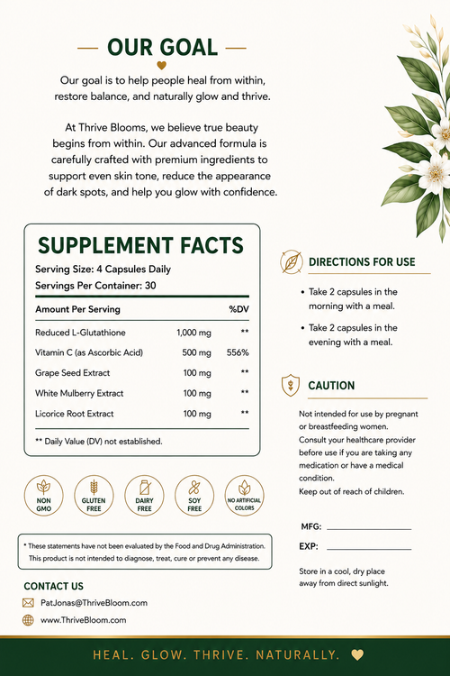 Thrive Blooms Brightening Capsules